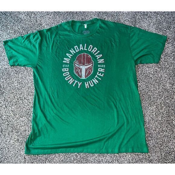 Other - NWOT Men's Green Star Wars Mandalorian Bounty‎ Hunter Tee size 2XL